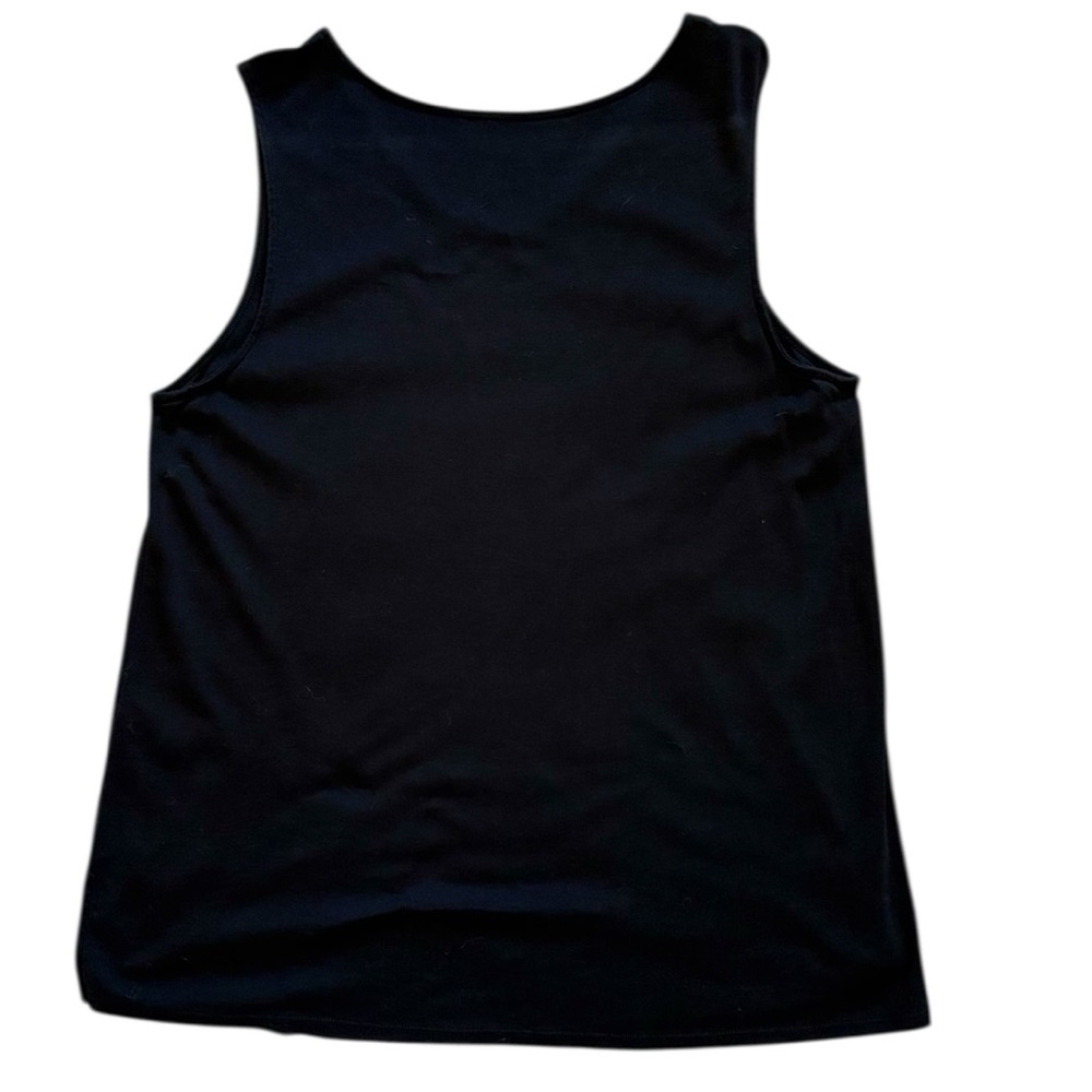 🖤 Classic J.Jill Black Pima Cotton Tank — Size L - Picture 3 of 7